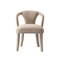 Manhattan Comfort 7-Piece Hathaway 59.05 Round Dining Set in Black with 6 Flor Dining Chairs in Grey 6-DT05DC088AR-BKGD - alternate 4